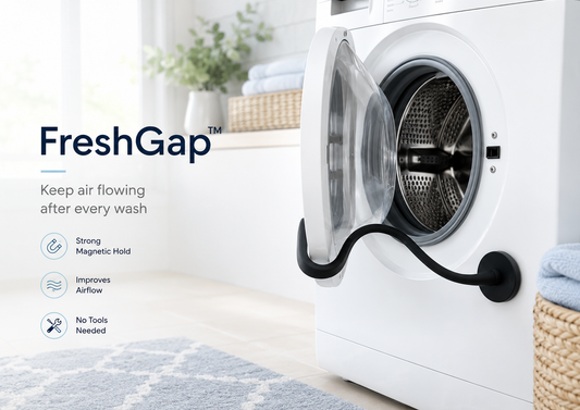 FreshGap™ Washer Door Prop — Let Your Washer Breathe After Every Load